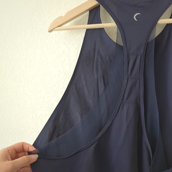 Zyia Active Women's Mesh Blue Tank Top XL Racerback Ventilation Stretchy Yoga - Picture 6 of 7